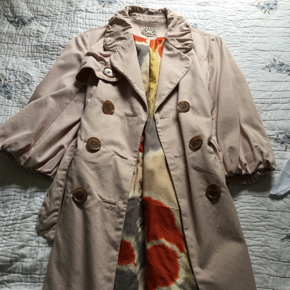 Anthropologie Jackets & Blazers - Idra Blush Trench Coat